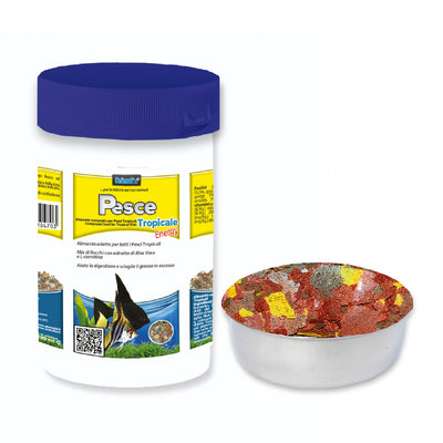 Mangime in fiocchi galleggianti per pesci tropicali con Aloe Vera e L-carnitina