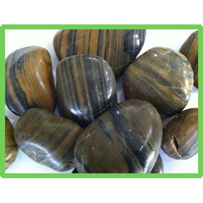 Ciottoli levigati Tigre 1-3 cm, 5 kg per acquari e terrari con superficie arrotondata