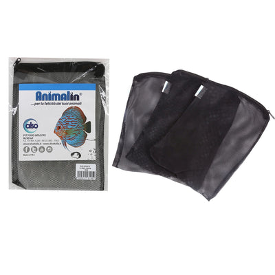 Calza sacchetto filtrante per acquario 18x20cm, accessorio contenitivo per materiale filtrante