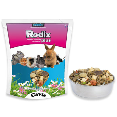 Mix Cavie Plus alimento composto con pellet arricchito Vitamina C per cavie, 750 g