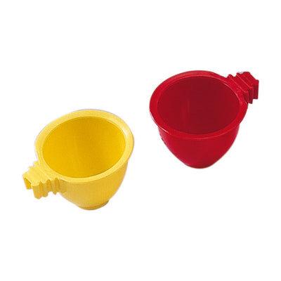 Tazzina portauovo per uccelli in plastica resistente, colori assortiti