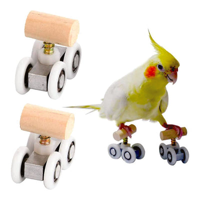 GIOCO BIRD MINI ROLLER SKATES (2 PZ) PER PAPPAGALLINI CM 4X2