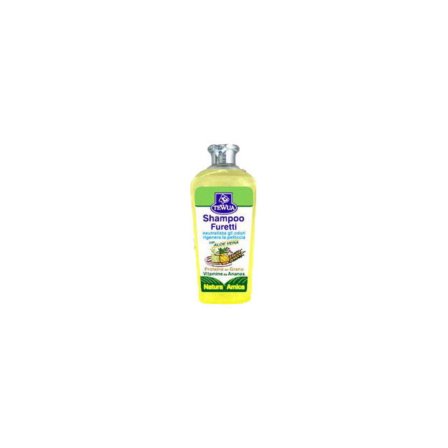 Shampoo per furetti ananas e aloe vera, flacone da 250 ml con formula delicata