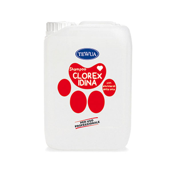 Shampoo trattamento infezioni con clorexidina tanica 10 L per cani e gatti