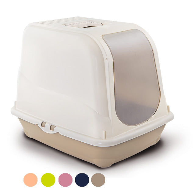 Toilette Oliver Media per gatti chiusa con filtro carbone, 46 × 35 × 40 cm
