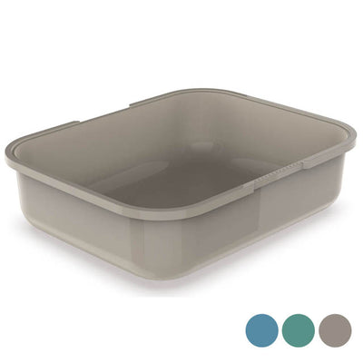 Lettiera cornice big per gatti senza bordo, 49 x 39 x 12,5 cm, in plastica liscia