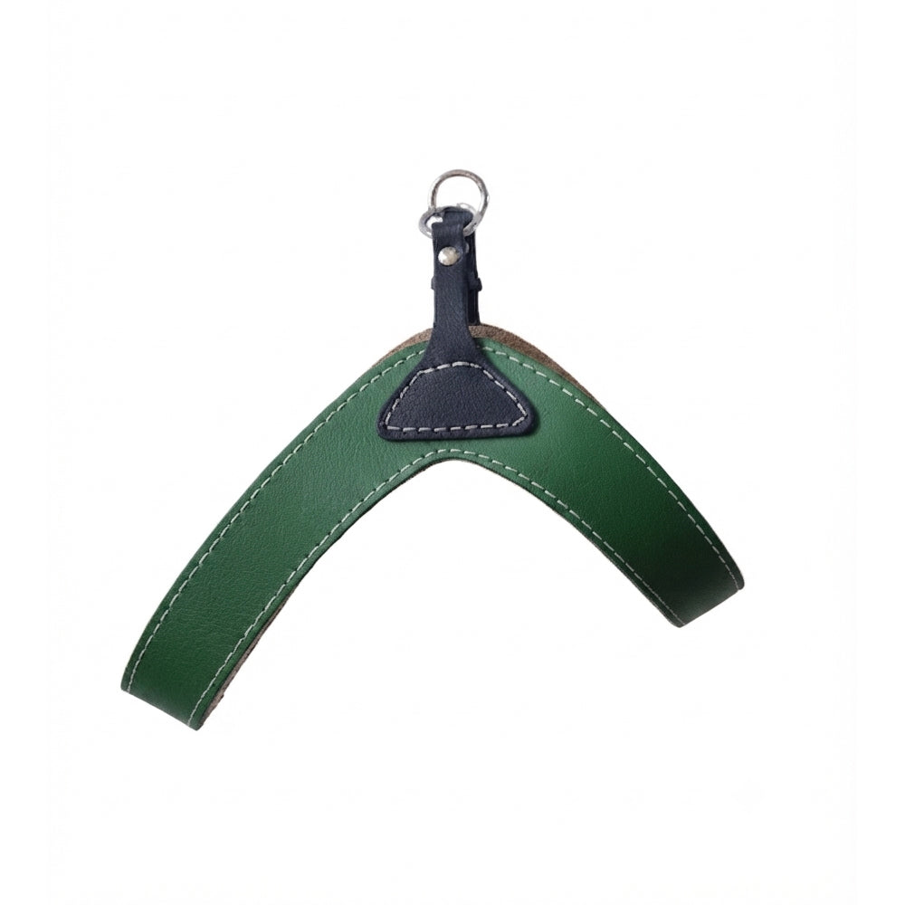 PETTORINA IN CUOIO SAFFIANO MODELLO JOLLY VERDE KG. 4/7