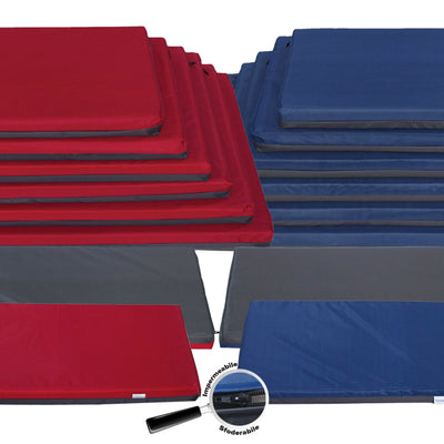 Cuscino impermeabile sfoderabile con zip per cani e gatti, design reversibile bicolore
