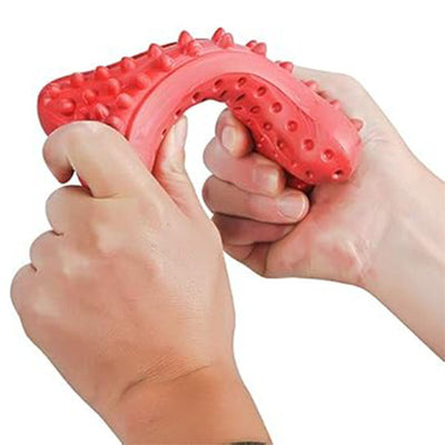 Palla gioco gomma dura extra strong per cani, 16 cm x 7 cm, 235 g, resistente ai morsi
