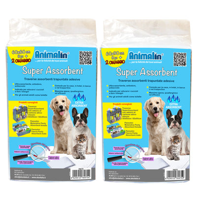 Traverse superassorbent adesivi tappetini igienici per cane con fondo impermeabile e anti-scivolo