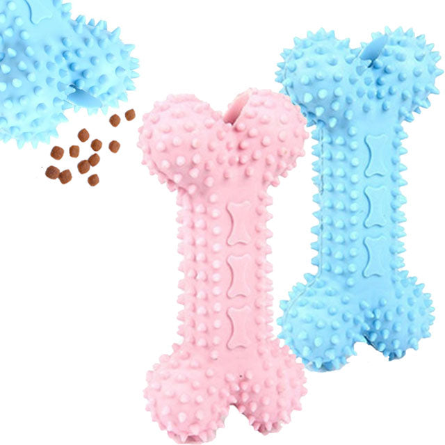Osso interattivo TPR mix color 12 cm per cani, resistente e non tossico