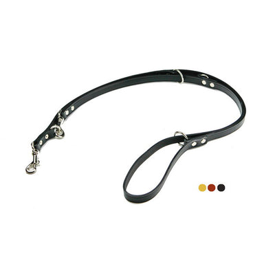 Guinzaglio addestramento in cuoio resistente per cani, 18 mm × 215 cm, Made in Italy