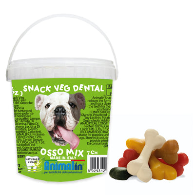 Osso dental vegetale Animalin per cani mini, snack per l'igiene orale