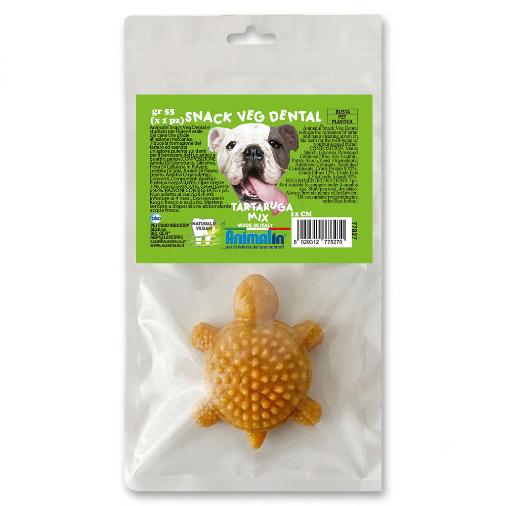 Snack dental mix vegetale per tartarughe taglia media, 12 cm, per l'igiene orale