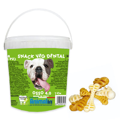 Snack Vegetale per Igiene Dentale Osso per Cani