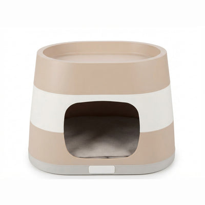 CUCCIA RING SMONTABILE MOCACCINO CON CUSCINO CM 58X38X35