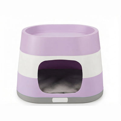 CUCCIA RING SMONTABILE LILLA CON CUSCINO CM 58X38X35