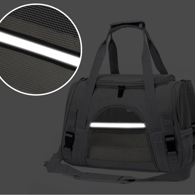 Borsa Trasportino per Cani e Gatti in Oxford Fino a 6,5 Kg - CM 45X26X28