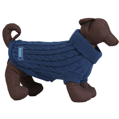 MAGLIONE TRECCIA BLU