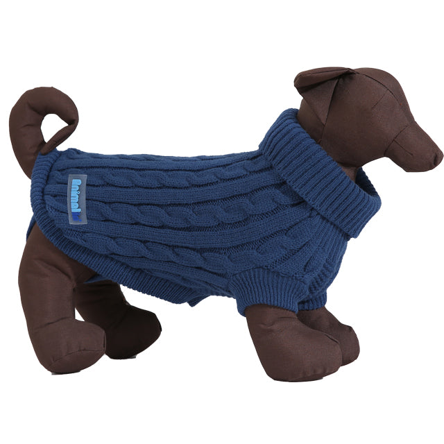 MAGLIONE TRECCIA BLU