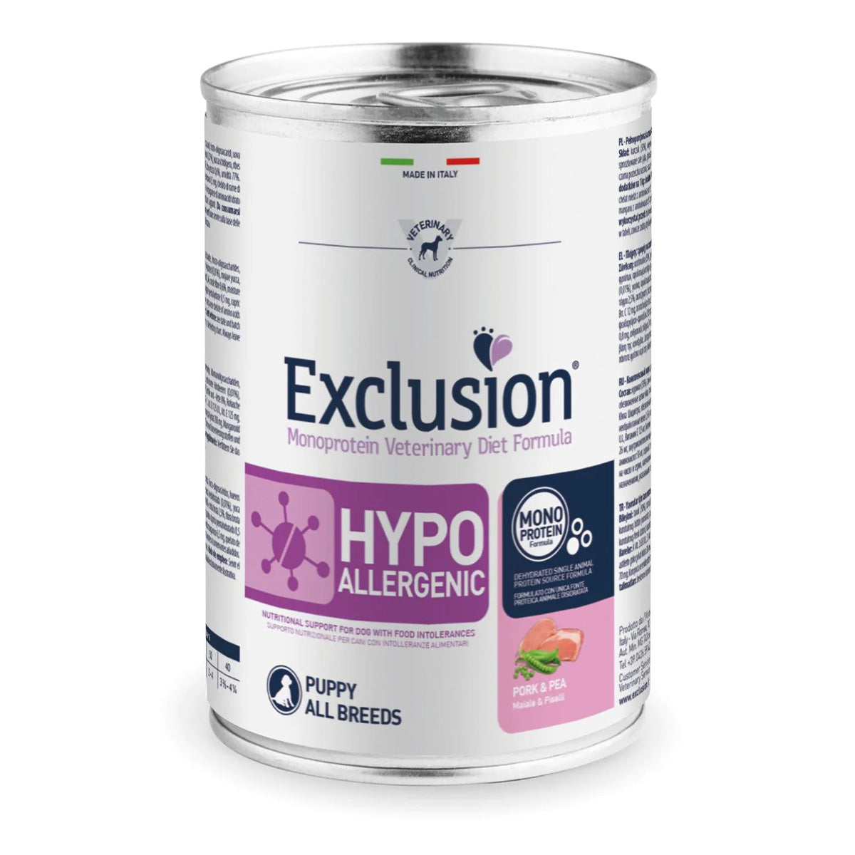 EXCLUSION WET DOG MONOPRO VET HYPO PUPPY ALL BREED MAIALE