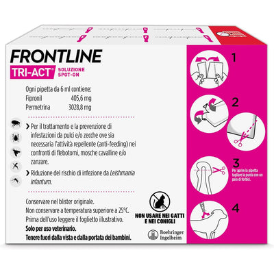 FRONTLINE TRI ACT 40-60KG 6 PIPETTE