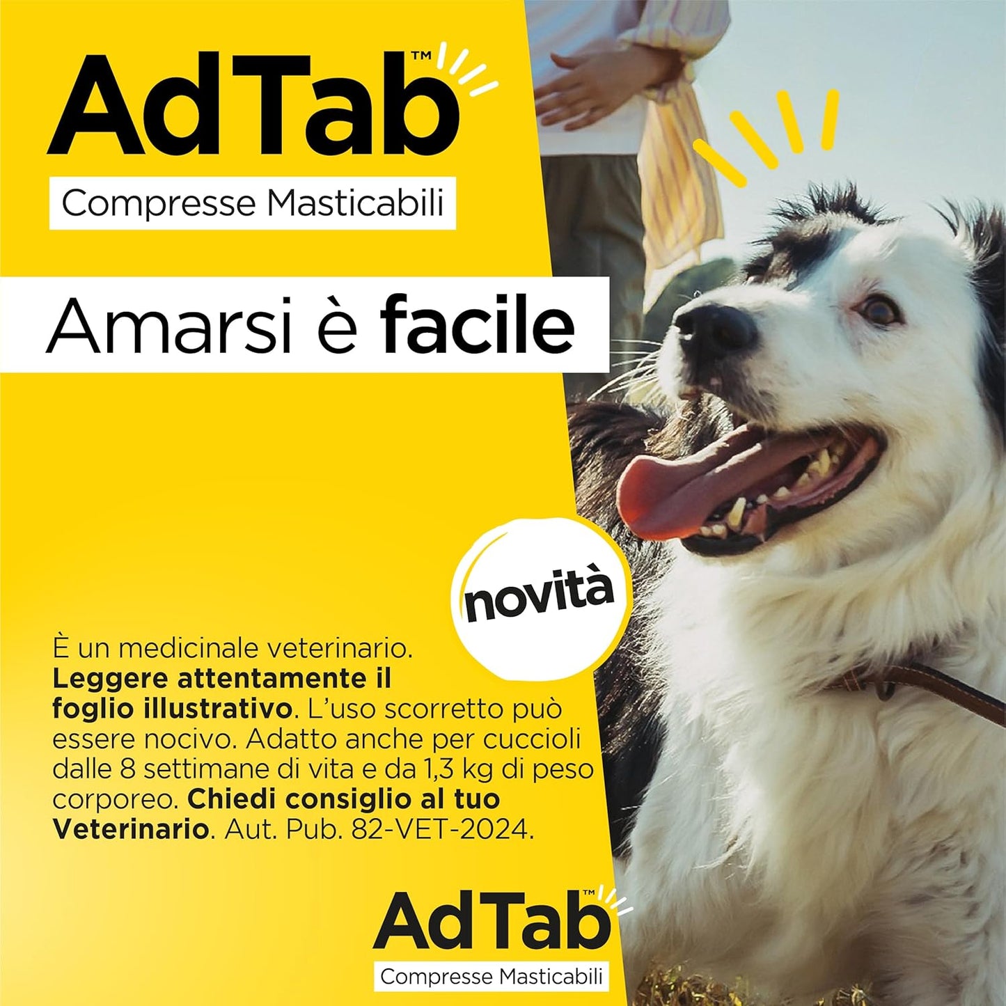 ADTAB CANE 11-22 KG 450 MG VERDE 3 COMPRESSE