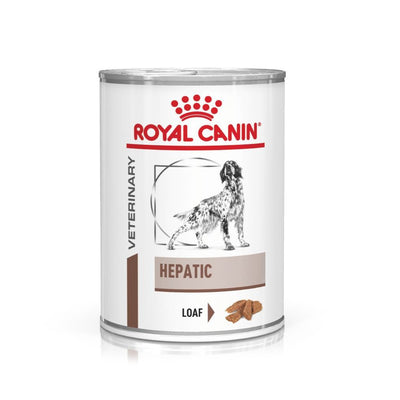 Mangime umido Hepatic per cani adulti in lattina 420 g con supporto epatico