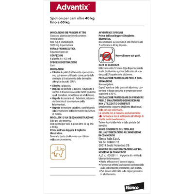 ADVANTIX SPOT-ON 40-60kg (6 x 6ml)