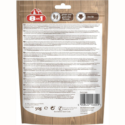 8IN1 FREEZE DRIED MEATY TREATS 100% ANATRA GR. 50