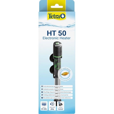 Termoriscaldatore elettronico Tetra HT con tubo in vetro borosilicato per acquari fino a 450 L