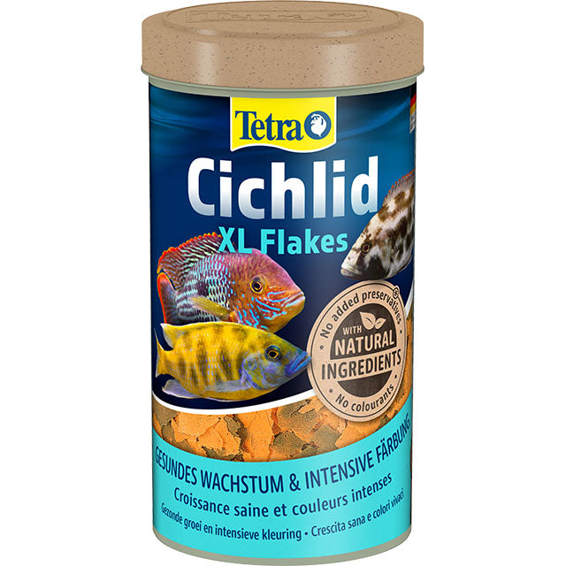 Mangime in fiocchi grandi Tetra Cichlid XL per ciclidi adulti, 500 ml