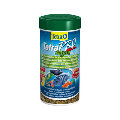 Mangime in granuli TetraPro Algae per pesci tropicali, confezione da 250 ml con concentrato di alghe