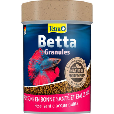 Mangime in granuli galleggianti Tetra Betta per pesci combattenti, 85 ml