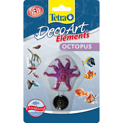Decorazione acquario polpo colorato con ventosa Tetra DecoArt Elements Octopus