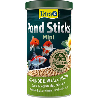 Mangime in sticks mini galleggianti per pesci da laghetto Tetra Pond, formato 1 litro