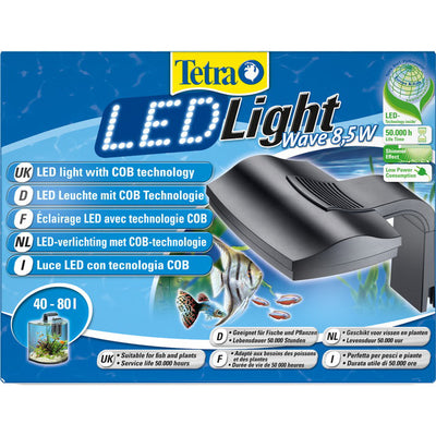 Luce LED Tetra 8,5W con tecnologia COB per acquari da 40 a 80 litri, illuminazione bianca naturale 6500K