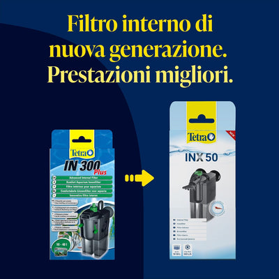 Tetra INX 50 Filtro Interno per Acquario – Sistema di filtrazione interno compatto per mantenere l'acqua pulita e limpida