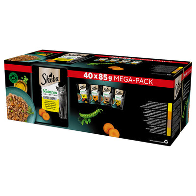 Buste Sheba Nature's Collection Selezione Delicata in Gelatina per gatti adulti, 40 x 85 g