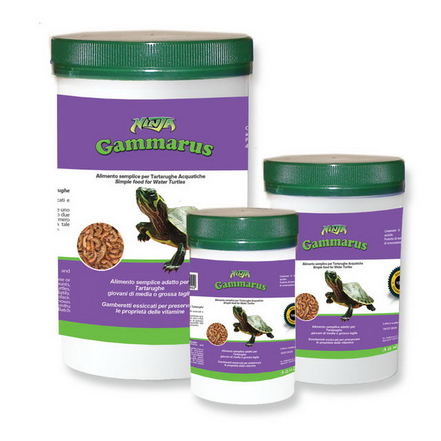 Snack gamberetti essiccati Ninja per tartarughe acquatiche, alimento naturale ricco di proteine