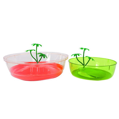 Mini tartarughiera Nisida in plastica per tartarughe acquatiche, 25 cm × 7 cm altezza