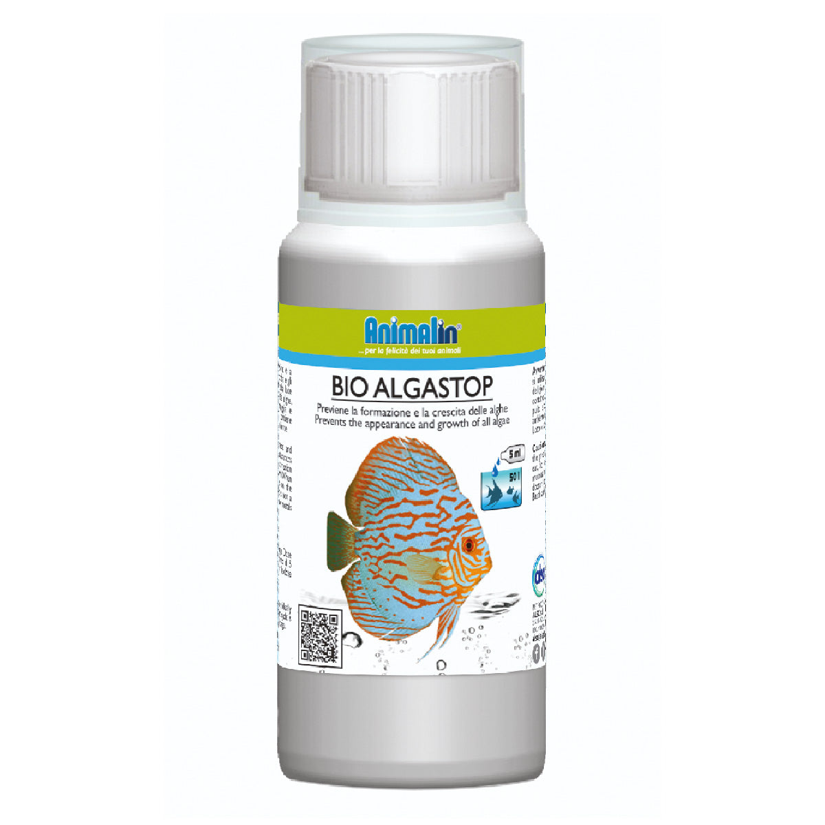 Bio AlgaStop antialghe naturale per acquario, flacone da 100 ml