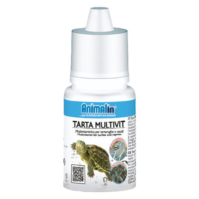 Flacone da 20 ml di multivitaminico liquido Tarta Multivit per tartarughe e rettili con calcio e iodio