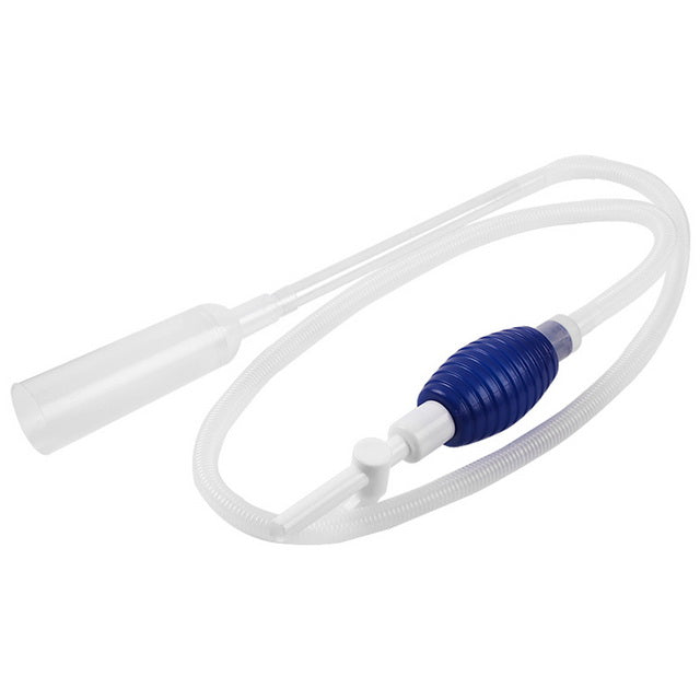 Sifone aspirarifiuti autoinnescante per acquario con rubinetto e tubo 1,8 m