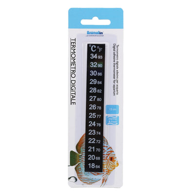 Termometro digitale adesivo per acquario da 13 cm con display LCD per misurare temperatura acqua