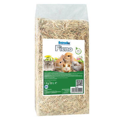 Fieno essiccato di montagna per roditori, 1 kg, alimento complementare naturale