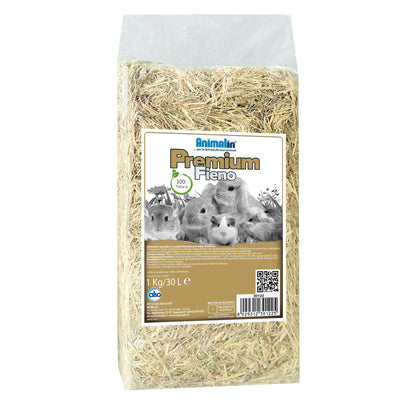 Fieno Premium per Roditori 1 kg, fieno di montagna essiccato per conigli e cavie