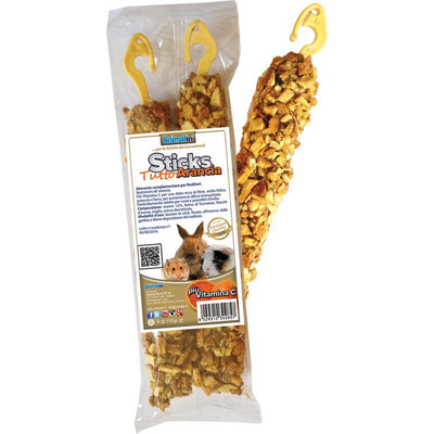 Sticks roditori premium all'arancia con gancio, 110 g, per cavie e porcellini d'india
