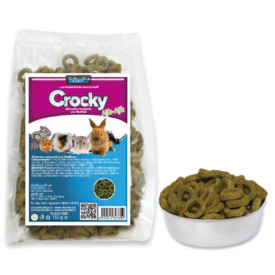 Mix Crocky Alfa-Alfa per roditori in estruso, 150 g, alimento completo con fibre