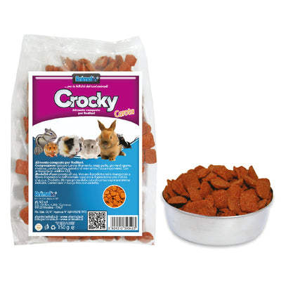 Mix Crocky Carota per roditori in estruso, 150 g, con carota e fibre naturali